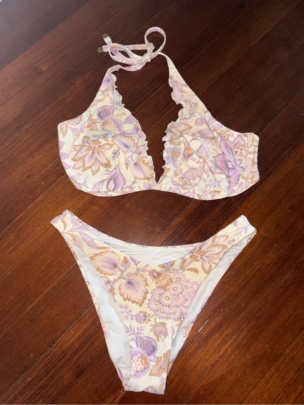 Victorias Secret archives essential ruffled halter bikini top